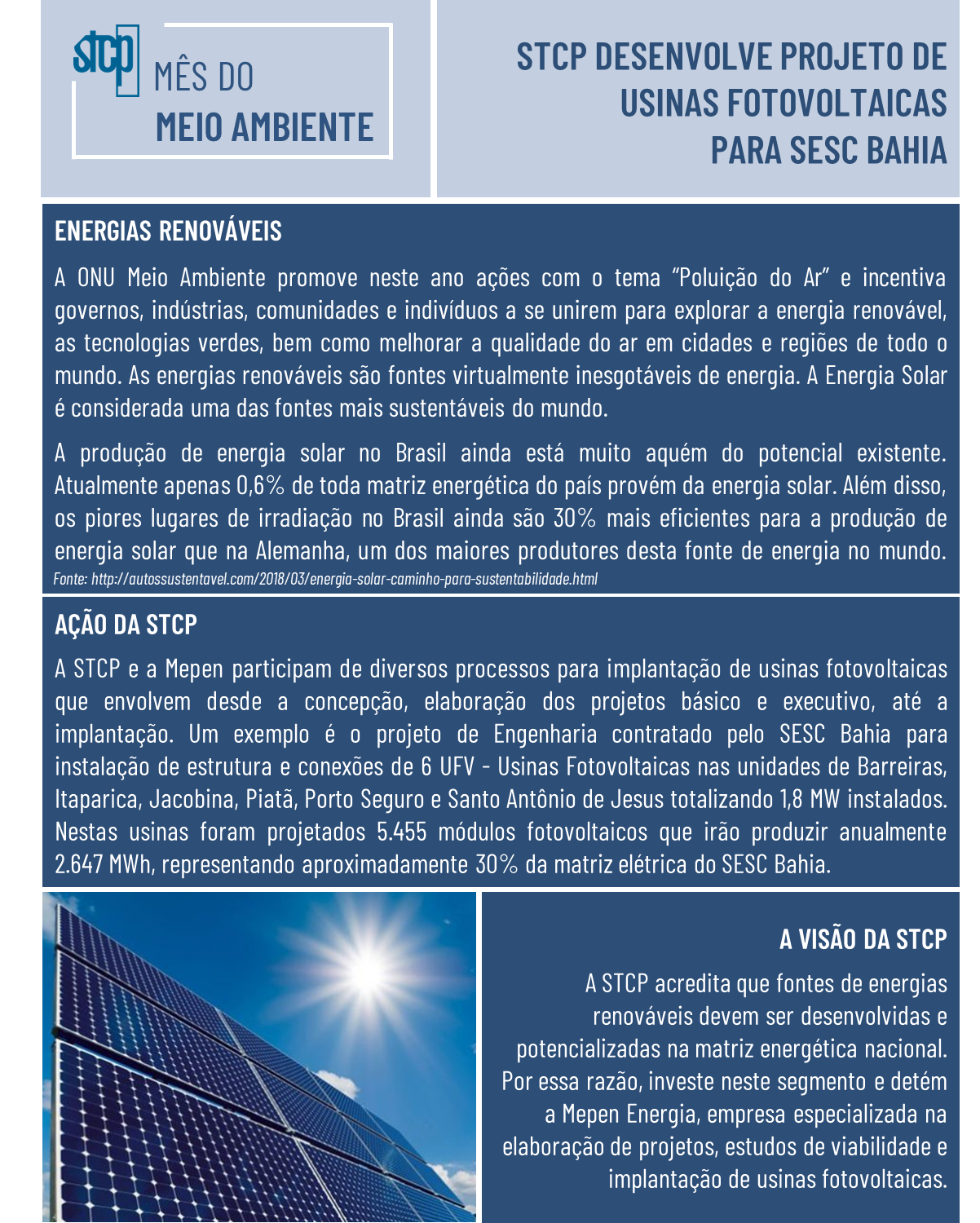 MÊS DO MEIO AMBIENTE – STCP