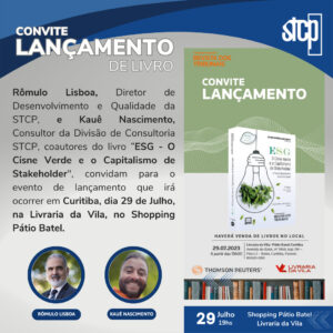 LANÇAMENTO DO LIVRO: ESG – O CISNE E O CAPITALISMO DE STAKEHOLDER