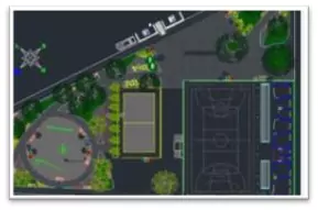 Elaboração de Projetos para Construção da Praça de Esporte e Lazer do Residencial Mestre Oscar, com área de 8.119,47m2