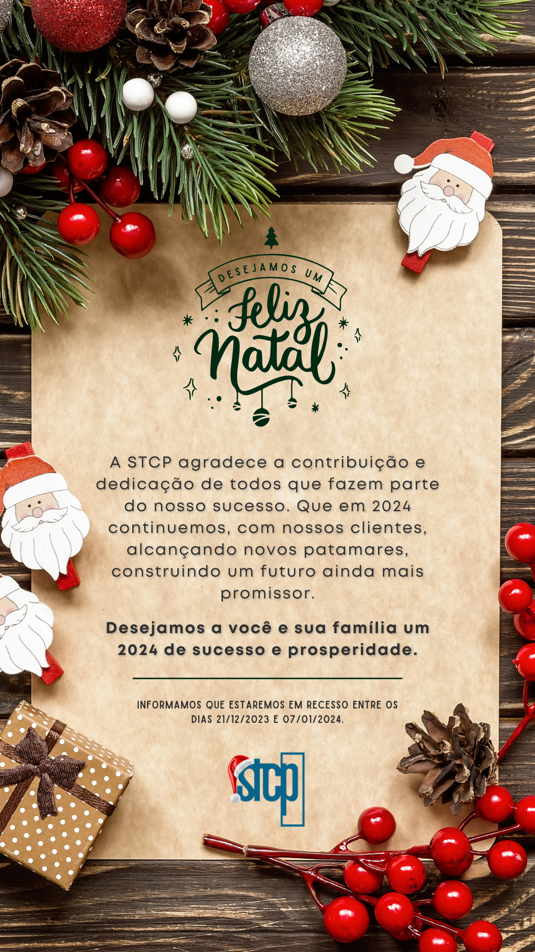 Boas festas!