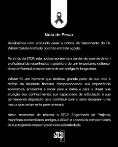 Manifestação de pesar pelo falecimento do Dr. Wilson Galvão Andrade​